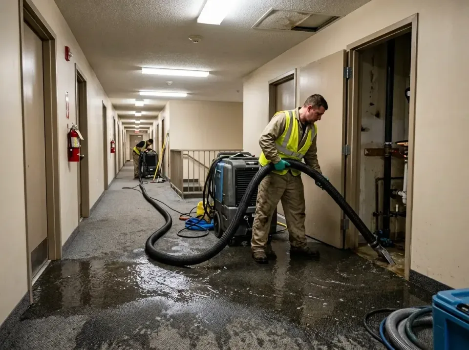 multi-unit-apartment-hallway-f-005 — frequently asked questions, Emergency Burst Pipe Water Extraction & Removal in Northdal…